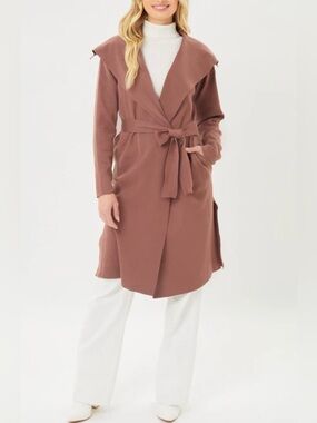 NWT Love Tree - Elegant Sophisticated Mauve Women's Knit Coat